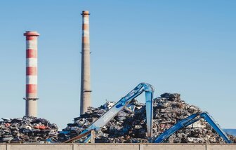 Chimney demolition